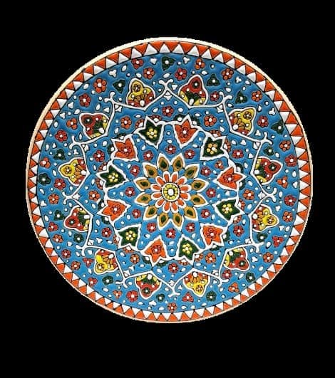 خرید بشقاب مینا کاری سفالی عمده